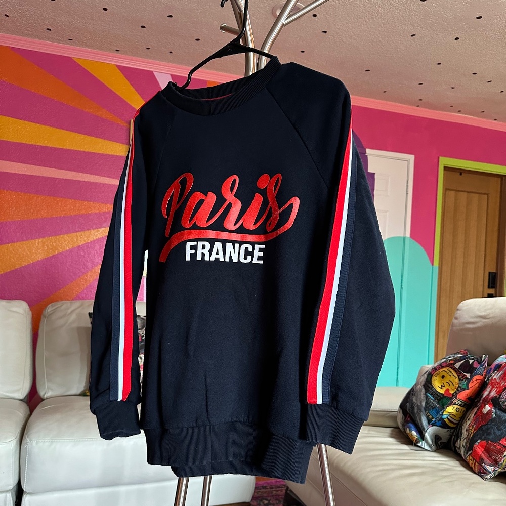 Paris France Sweater Woman Size L